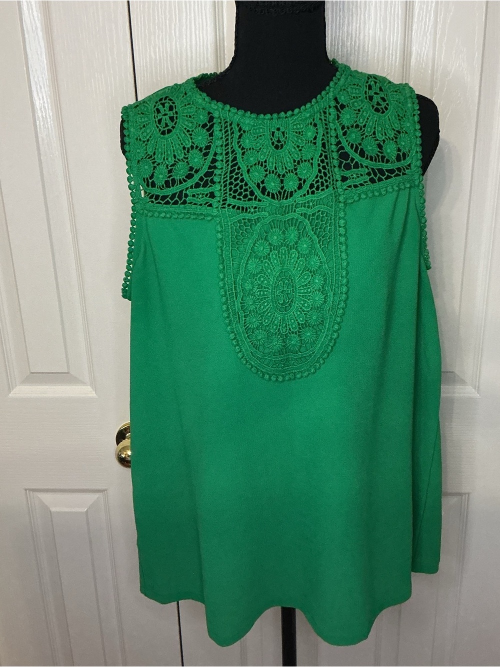 Halogen Emerald Lace Detail Blouse